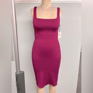 Hot Pink Body con Dress, Size Small